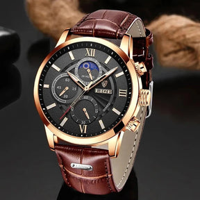 Relógio Masculino golden lux